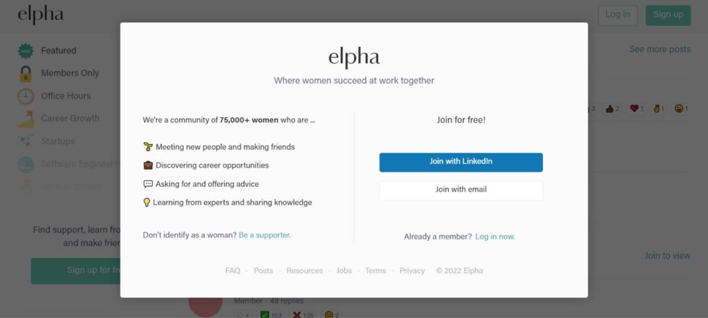 elpha social network