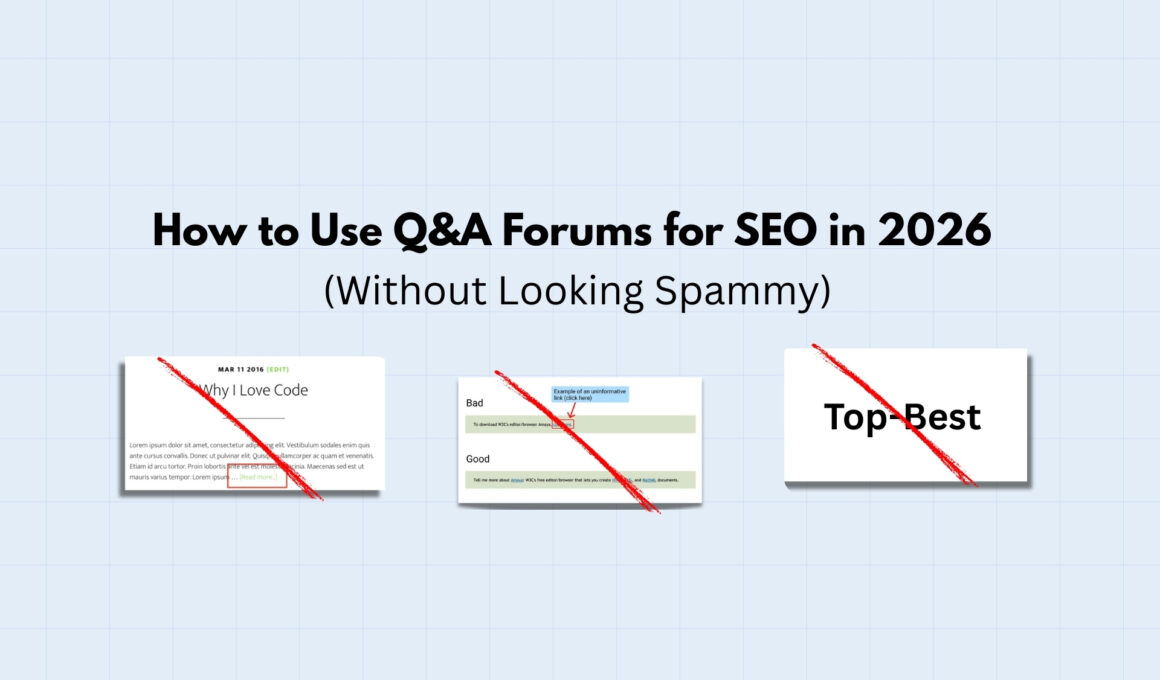 Q&A forums for SEO