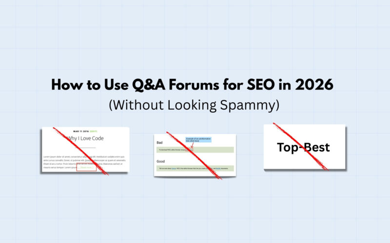 Q&A forums for SEO
