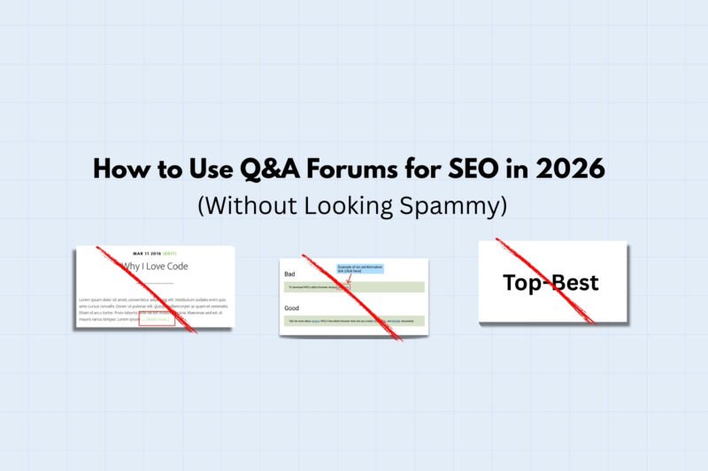 Q&A forums for SEO